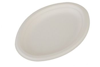 Southern Champion Tray 18530WPF ChampWare 10.25" Bagasse Plates, White - 500 / Case
