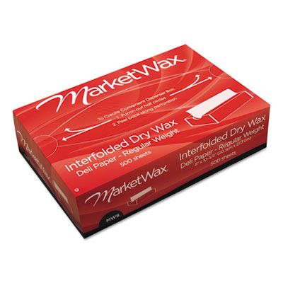 Bagcraft 011012 QF12 Dry Wax Deli Paper Sheets, Interfolded, 12" x 10-3/4", White, 6000 / Case