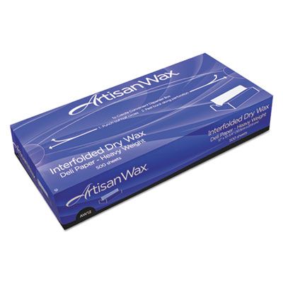 Bagcraft 012010 Dry Wax Deli Paper Sheets, Interfolded, 10" x 10-3/4", White, 6000 / Case