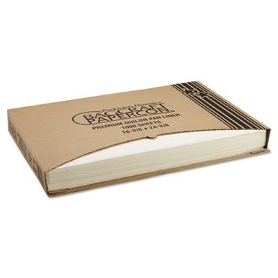 Bagcraft 030001 Premium 25Q1 Quilon Pan Liner Sheets, 16-3/8" x 24-3/8", Natural - 1000 / Case
