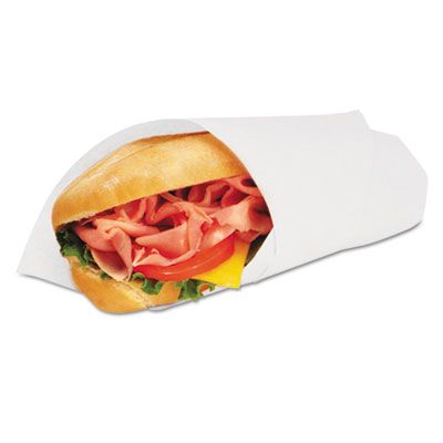 Bagcraft 057014 Food Wrap / Liner Sheets, 14" x 14", White - 4000 / Case