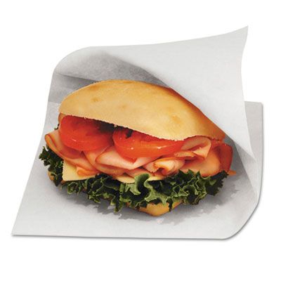 Bagcraft 300421 Dubl Open Sandwich Bags, Grease Resistant Paper, 6" x 3/4" x 6-1/2", White - 8000 / Case