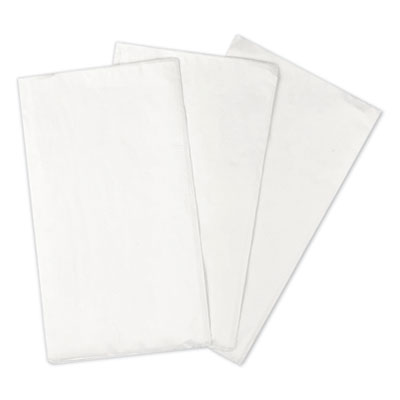 Boardwalk 8321W Paper Dinner Napkins, 1/8 Fold, 2 Ply, 15" x 17", White - 3000 / Case