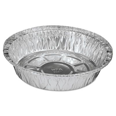 Boardwalk ROUND7 7" Aluminum Round To Go Containers, 24 oz - 500 / Case