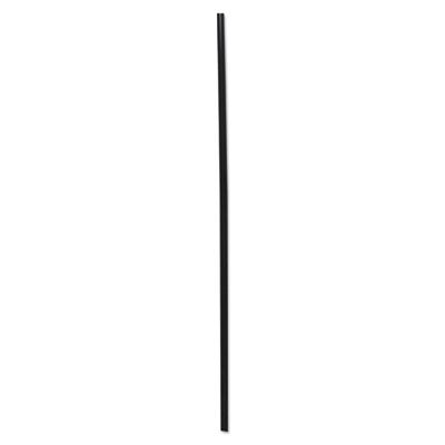 Boardwalk SLSTUBL 8" Plastic Cocktail Straws, Black - 5000 / Case