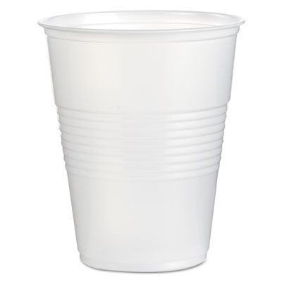 Boardwalk TRANSCUP16 16 oz Plastic Cold Cups, Polypropylene, Translucent - 1000 / Case