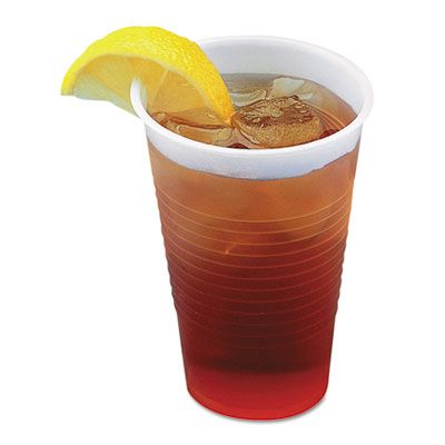 Boardwalk TRANSCUP3 3 oz Plastic Cold Cups, Polypropylene, Translucent - 2500 / Case