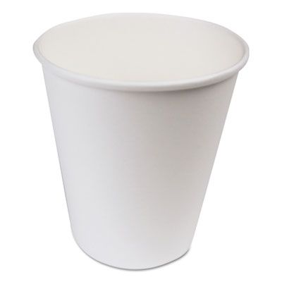 Boardwalk WHT10HCUP 10 oz Paper Hot Cups, White - 1000 / Case