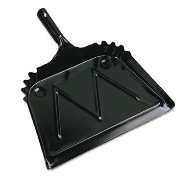 Boardwalk 04212 Metal Dust Pans, Black - 12 / Case