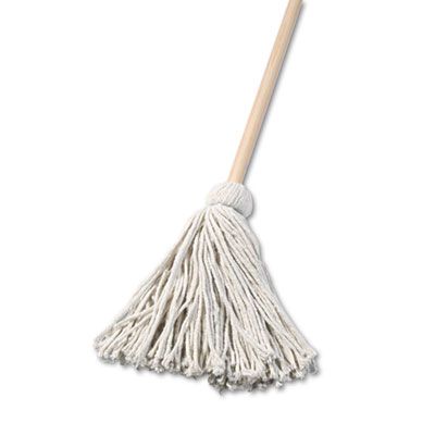 Boardwalk 116C Cotton Deck Mop, 48" Wooden Handle - 6 / Case