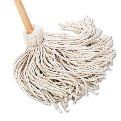 Boardwalk 120C Cotton Deck Mop, 54" Wood Handle - 6 / Case