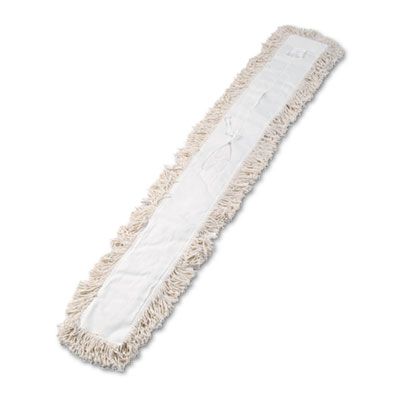 Boardwalk 1360 Industrial Dust Mop Head, HyGrade Cotton, 60" x 5", White - 1 / Case