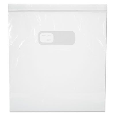 Boardwalk 1GALFZRBAG Reclosable Plastic Freezer Food Storage Bags, 1 Gallon, 2.7 Mil, 10.56" x 11", Clear - 250 / Case