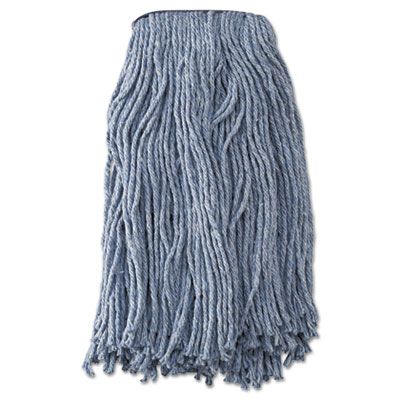 Boardwalk 2020B Wet Mop Heads, Cut-End Cotton / Synthetic, Standard #20, Blue - 12 / Case