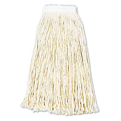 Boardwalk 216C Wet Mop Heads, Premium Cut-End Cotton, 16 oz, White - 12 / Case