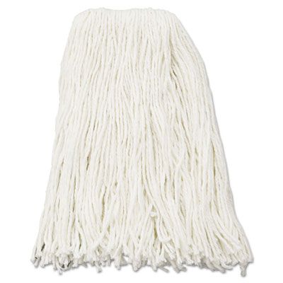 Boardwalk 216R Wet Mop Heads, Premium Cut-End Rayon, 16 oz, White - 12 / Case