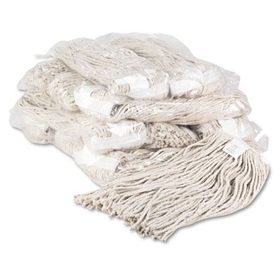 Boardwalk 220C Wet Mop Heads, Premium Cut-End Cotton, 20 oz, White - 12 / Case