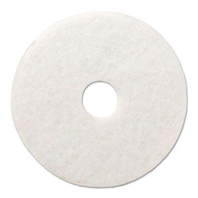 Boardwalk 4024WHI 24" Floor Polishing Pads, White - 5 / Case