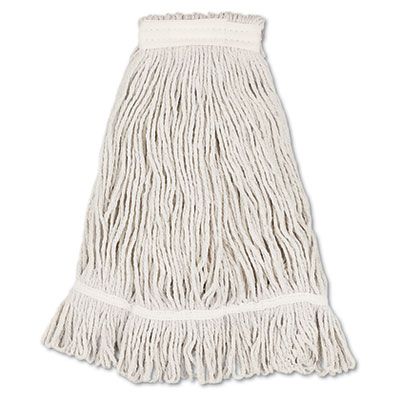 Boardwalk 4032C Wet Mop Heads, Loop Web/Tailband, Value Standard, Cotton, #32, White - 12 / Case