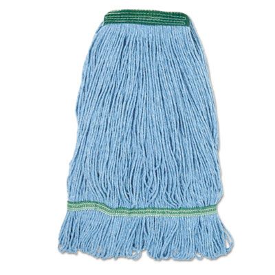 Boardwalk 502BLNB Super Loop Wet Mop Heads, Cotton / Synthetic, Medium, Blue - 12 / Case