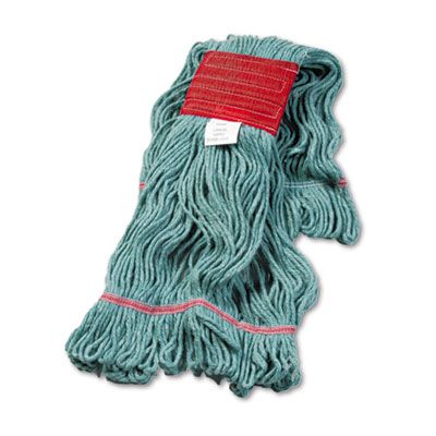 Boardwalk 503GN Super Loop Wet Mop Heads, Cotton / Synthetic, Large, Green - 12 / Case