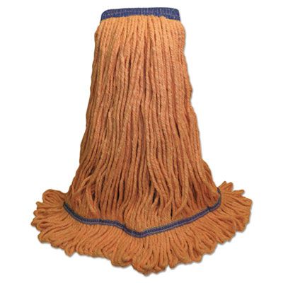 Boardwalk 504OR Super Loop Wet Mop Heads, Cotton / Synthetic, X-Large, Orange - 12 / Case
