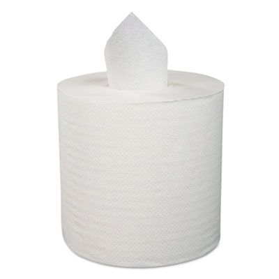 Boardwalk 6400 Center Pull Paper Hand Towel Roll, 2 Ply, 600 Sheets / Roll, White - 6 / Case