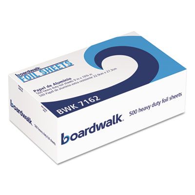 Boardwalk 7162 Aluminum Foil Pop-Up Sheets, Standard, 9" x 10-3/4" - 3000 / Case