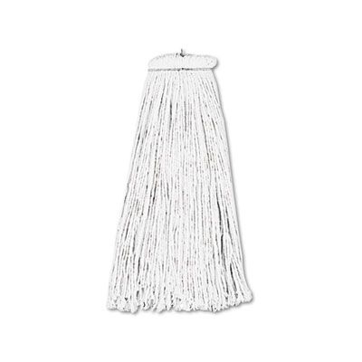 Boardwalk 716R Rayon Wet Mop Heads, Cut-End Lie-Flat, 16 oz, White - 12 / Case
