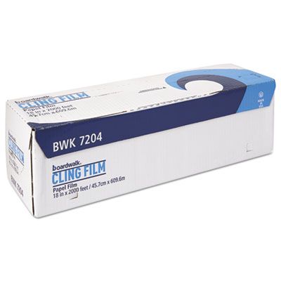 Boardwalk 7204 Foodservice Film Roll, Standard, 18" x 2000', Clear - 1 / Case