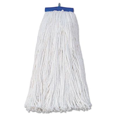 Boardwalk 720R Wet Mop Heads, Economical Lie-Flat, Rayon, 20 oz, White - 12 / Case