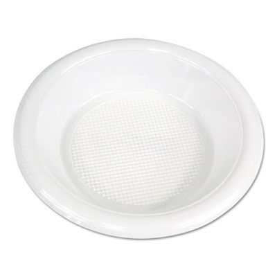 Boardwalk BOWLHIPS12WH 12 oz Plastic Bowls, High Impact, White - 1000 / Case