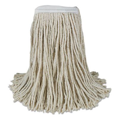 Boardwalk CM20032 Wet Mop Head, Cotton, Cut-End, 4 Ply, 32 oz, White - 12 / Case