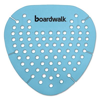 Boardwalk GEMCBL Gem Urinal Screens, Cotton Blossom Scent, Blue - 12 / Case