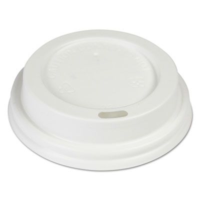 Boardwalk HOTWH8 Plastic Dome Lid for Boardwalk 8 oz Hot Cups, White - 1000 / Case