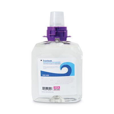 Boardwalk 8400 Foaming Hand Soap, Fragrance Free, Green Seal, 1250 mL Refill - 4 / Case