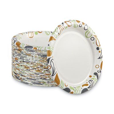 Boardwalk DEER9PLT Deerfield 9" Coated Paper Plates - 1000 / Case