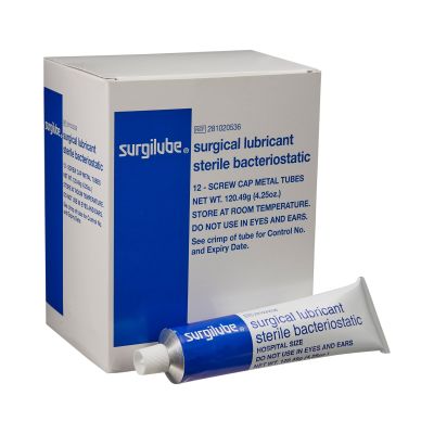 Surgilube Lubricating Jelly, 4.25 oz Twist Top Tube - 12 / Case