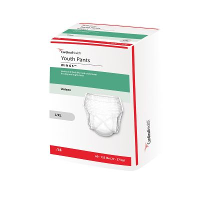 Cardinal Curity Youth Pull-Up Underwear, Large / XL (65 to 125 lbs) - 56 / Case