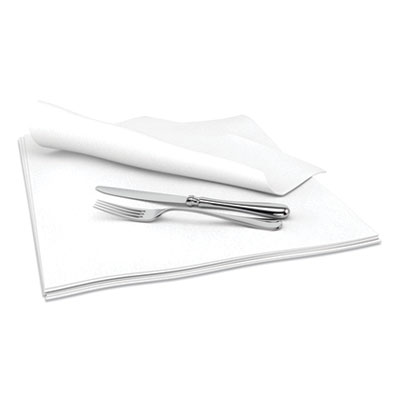 Cascades N692 Select Paper Dinner Napkins, 1 Ply, 15" x 15", White - 1000 / Case