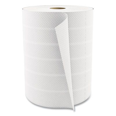 Cascades U450 Select Kitchen Roll Paper Towels, 2 Ply, Recycled, 8" x 11", 450 Perforated Sheets / Roll, White - 12 / Case