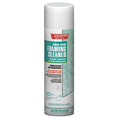Chase 5196 Champion Instant Action Foaming Cleaner Disinfectant Deodorizer, 17 oz Aerosol Can - 12 / Case