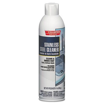 Champion Sprayon 5197 Stainless Steel Cleaner, 16 oz Aerosol Spray Can - 12 / Case