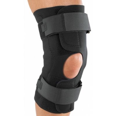 DJO 79-82397 Reddie Brace Knee Brace, Large, Wraparound / Hook and Loop Strap Closure, Black - 1 / Case