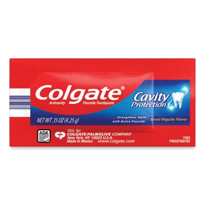 Colgate 50130 Cavity Protection Toothpaste, 0.15 oz Sachet - 1000 / Case