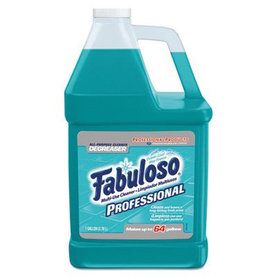 Colgate-Palmolive 5252 Fabuloso Multipurpose Cleaner, Ocean Cool Scent, 1 Gallon Bottle - 4 / Case