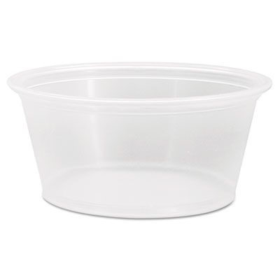 Dart 325PC 3.25 oz Conex Complements Plastic Portion / Medicine Cups, Polypropylene, Contact Clear - 2500 / Case