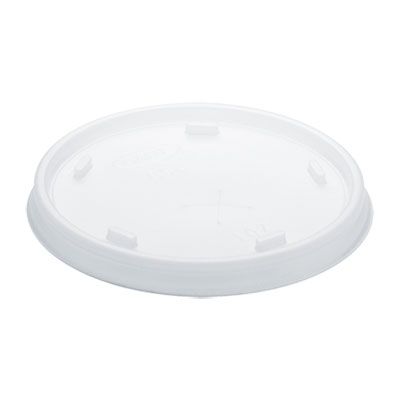 Dart 8SL Straw Slot Plastic Lids for Dart 8-9 oz Foam Hot / Cold Cups, Translucent - 1000 / Case