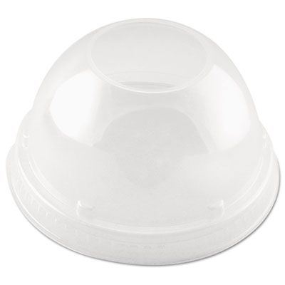 Dart Solo DLR662 Cappuccino Plastic Dome Sipper Lids for 16 oz Cups, Clear - 1000 / Case