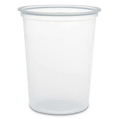 Dart Solo MN320100 MicroGourmet 32 oz Plastic Deli Container, Clear - 500 / Case